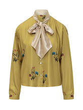 Marni Camicia in Seta con Fiocco e Stampa Floreale - Abbigliamento Donna | Lidia Shopping