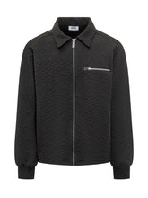 GCDS Giacca Nera con Logo in Rilievo - Abbigliamento Uomo | Lidia Shopping