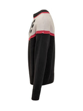 Maglione Nero con Logo a Contrasto GCDS - Abbigliamento Uomo | Lidia Shopping