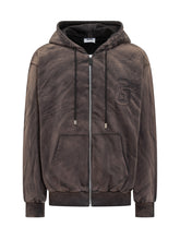 GCDS Brown Vintage Effect Hoodie - Collezione Happy Birthday | Lidia Shopping