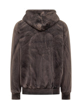 GCDS Brown Vintage Effect Hoodie - Collezione Happy Birthday | Lidia Shopping