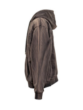 GCDS Brown Vintage Effect Hoodie - Collezione Happy Birthday | Lidia Shopping