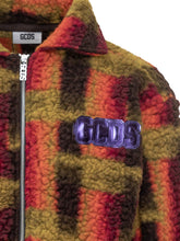 GCDS Giacca in Sherpa a Quadri Multicolor - Abbigliamento Uomo | Lidia Shopping