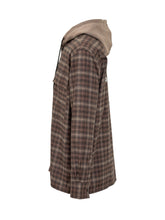 GCDS Checked Shirt with Beige Hood - Collezione Happy Birthday | Lidia Shopping