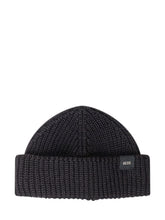 Black Wool Beanie GCDS - Collezione Happy Birthday | Lidia Shopping