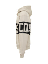 GCDS Felpa Beige con Cappuccio e Logo Nero - Abbigliamento Uomo | Lidia Shopping