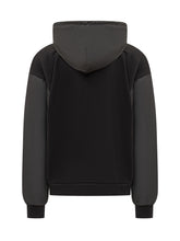 GCDS Felpa con Cappuccio Nera Logo in Rilievo - Abbigliamento Uomo | Lidia Shopping