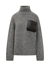 JW Anderson grey sweater with pocket - Collezione Happy Birthday | Lidia Shopping