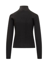 J.W. Anderson Black Ribbed Zip-up Cardigan - Collezione Happy Birthday | Lidia Shopping