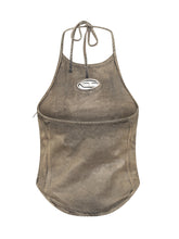Top beige Diesel in satin con logo - Abbigliamento Donna | Lidia Shopping
