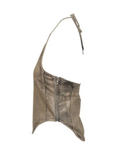 Top beige Diesel in satin con logo - Abbigliamento Donna | Lidia Shopping