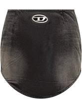 Diesel Black Vintage-Effect Denim Mini Skirt - Collezione Happy Birthday | Lidia Shopping