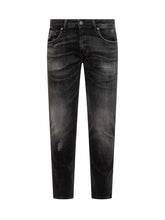 Diesel Jeans Slim Fit in Denim Nero Sfumato - Abbigliamento Uomo | Lidia Shopping