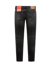 Diesel Jeans Slim Fit in Denim Nero Sfumato - Abbigliamento Uomo | Lidia Shopping