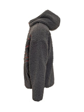 Diesel Giacca Teddy Zip Logo Grigio Uomo - Abbigliamento Uomo | Lidia Shopping
