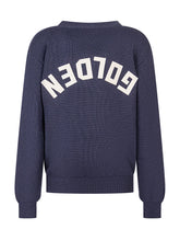 Golden Goose Kids Blue Sweater with Logo - Collezione Happy Birthday | Lidia Shopping