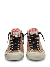 Golden Goose Kids Mid Star Sneakers with Gold Sequins - Collezione Happy Birthday | Lidia Shopping