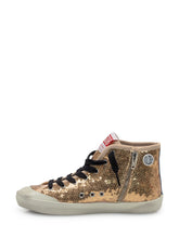 Golden Goose Kids Mid Star Sneakers with Gold Sequins - Collezione Happy Birthday | Lidia Shopping
