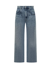 Jeans blu dritti Isabel Marant a vita alta - Abbigliamento Donna | Lidia Shopping