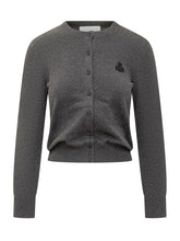 Marant Étoile Cardigan Grigio con Logo Ricamato - Abbigliamento Donna | Lidia Shopping