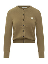 Marant Étoile Cardigan Verde con Logo Ricamato - Abbigliamento Donna | Lidia Shopping