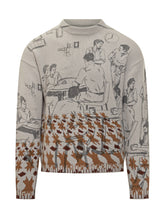 Beige Artistic Print Sweater by J.W Anderson - Black Friday – ENG | Lidia Shopping