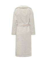 Herno Cappotto in Pelliccia Sintetica Bianco con Cintura - Abbigliamento Donna | Lidia Shopping