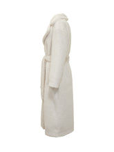 Herno Cappotto in Pelliccia Sintetica Bianco con Cintura - Abbigliamento Donna | Lidia Shopping
