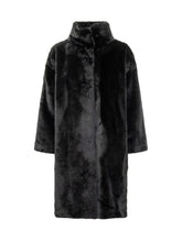 Herno Cappotto in Pelliccia Ecologica Nero - Abbigliamento Donna | Lidia Shopping