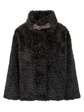 Herno Cappotto Corto in Shearling Sintetico Nero - Abbigliamento Donna | Lidia Shopping