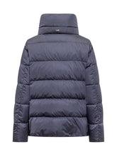 Herno Piumino Blu con Collo Alto e Lacci - Abbigliamento Donna | Lidia Shopping