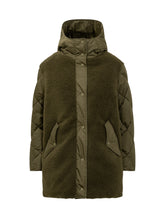 Herno Parka Verde con Dettagli in Shearling - Abbigliamento Donna | Lidia Shopping