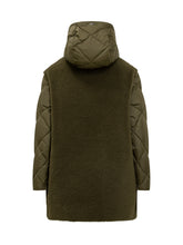 Herno Parka Verde con Dettagli in Shearling - Abbigliamento Donna | Lidia Shopping