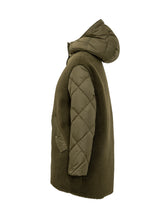 Herno Parka Verde con Dettagli in Shearling - Abbigliamento Donna | Lidia Shopping