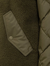 Herno Parka Verde con Dettagli in Shearling - Abbigliamento Donna | Lidia Shopping