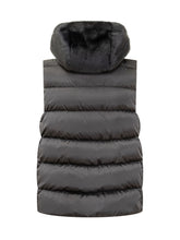 Herno Gilet Imbottito con Cappuccio in Pelliccia Sintetica - Abbigliamento Donna | Lidia Shopping