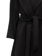 Weekend Max Mara Black Wool Coat with Belt - Collezione Happy Birthday | Lidia Shopping