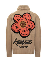 Kenzo Beige Knitted Zip Cardigan for Men - Collezione Happy Birthday | Lidia Shopping
