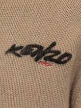 Kenzo Beige Knitted Zip Cardigan for Men - Collezione Happy Birthday | Lidia Shopping