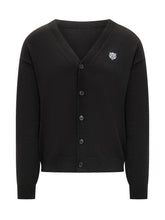 Kenzo Black Tiger Logo Cardigan for Men - Collezione Happy Birthday | Lidia Shopping