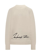 Maglione Kenzo Avorio con Logo Rosso - Abbigliamento Uomo | Lidia Shopping