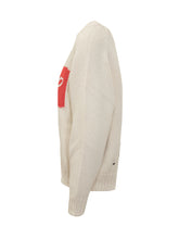 Maglione Kenzo Avorio con Logo Rosso - Abbigliamento Uomo | Lidia Shopping
