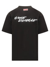 enzo Black T-Shirt with Floral Print and Logo - Collezione Happy Birthday | Lidia Shopping