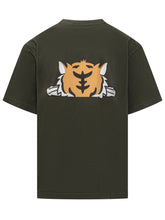 Kenzo Green Tiger Print T-Shirt for Men - Collezione Happy Birthday | Lidia Shopping