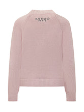 Kenzo Maglione Rosa con Fiore Jacquard - Abbigliamento Donna | Lidia Shopping