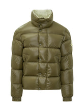 Moncler Shiny Green Down Jacket for Men - Collezione Happy Birthday | Lidia Shopping