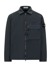 Overshirt Zip con Tasca Nero Stone Island - Abbigliamento Uomo | Lidia Shopping