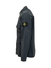 Overshirt Zip con Tasca Nero Stone Island - Abbigliamento Uomo | Lidia Shopping