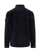 Black Overshirt with Front Pocket Stone Island - Collezione Happy Birthday | Lidia Shopping