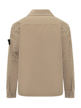 Stone Island Beige Cotton Overshirt - Collezione Happy Birthday | Lidia Shopping
